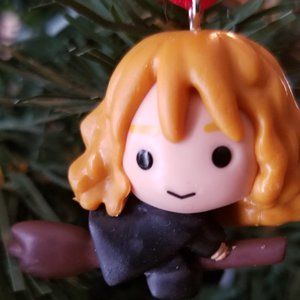 Harry Potter Hermione Granger on Her Broom Ornament Chibi